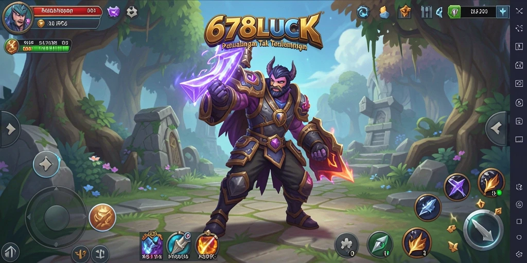Tampilan gameplay seru dari 678LUCK dalam aksi ARPG.