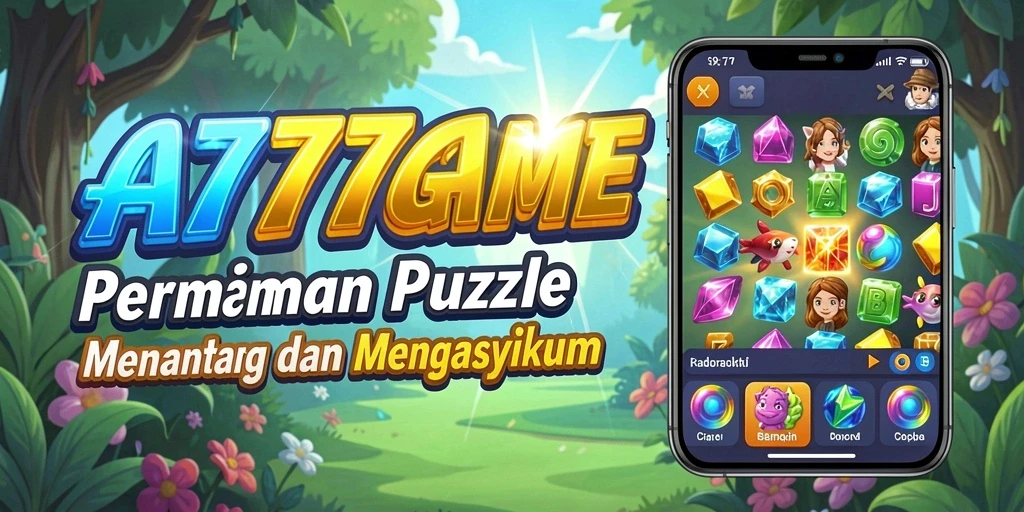 Tampilan gameplay puzzle yang menarik dari A777GAME.