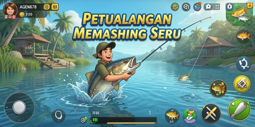 Tangkapan terbaik dalam gameplay AGEN878 yang menampilkan suasana memancing.