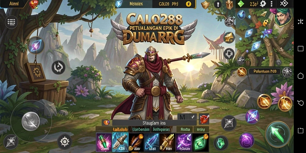 Tampilan gameplay seru dalam petualangan RPG CALO288.