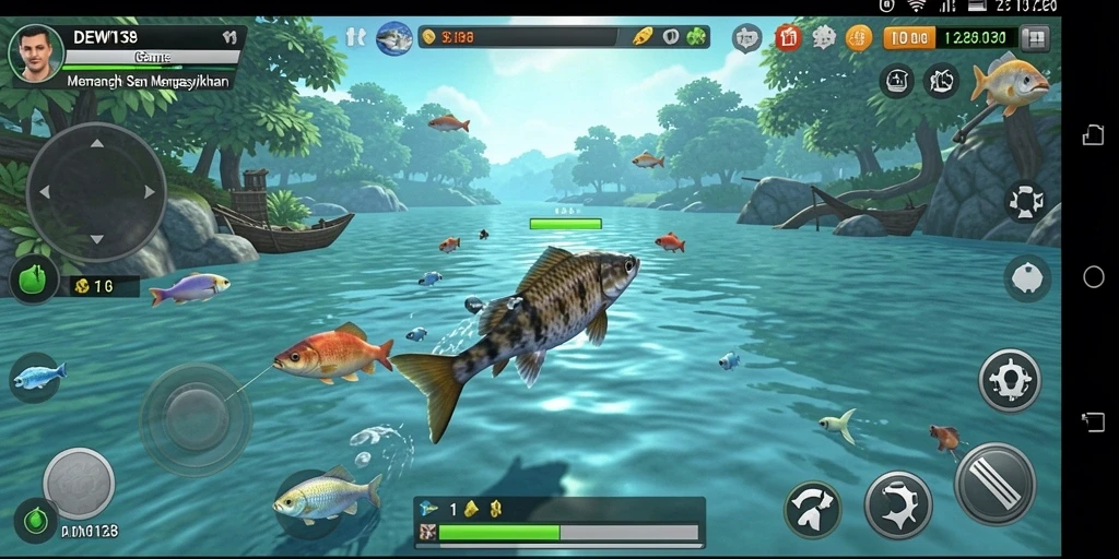 Tangkapan ikan menakjubkan dalam gameplay DEWI138.