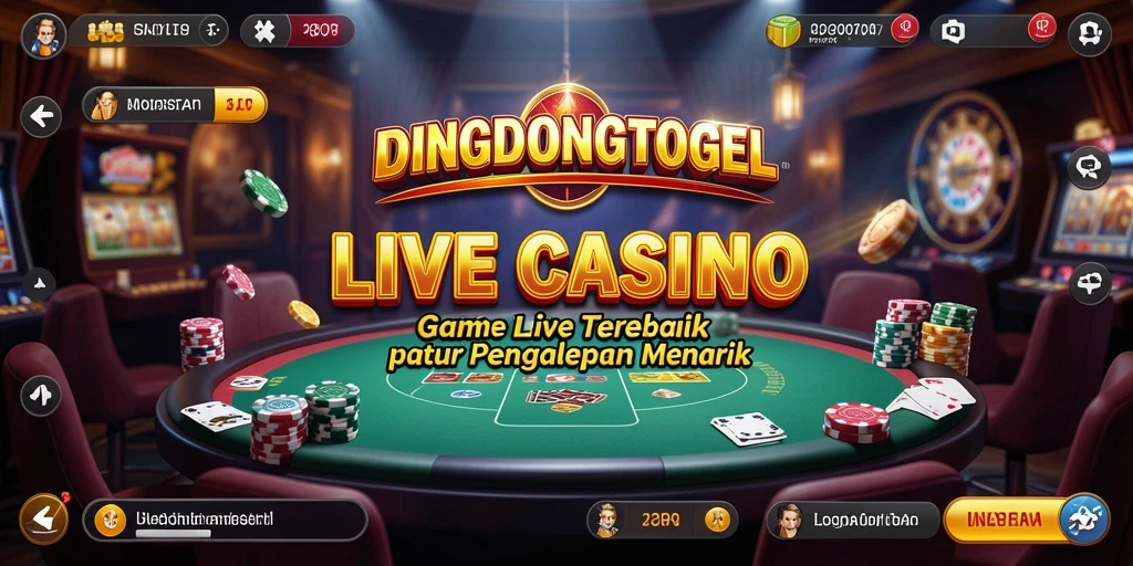 Tampilan menarik gameplay DINGDONGTOGEL dengan dealer langsung.