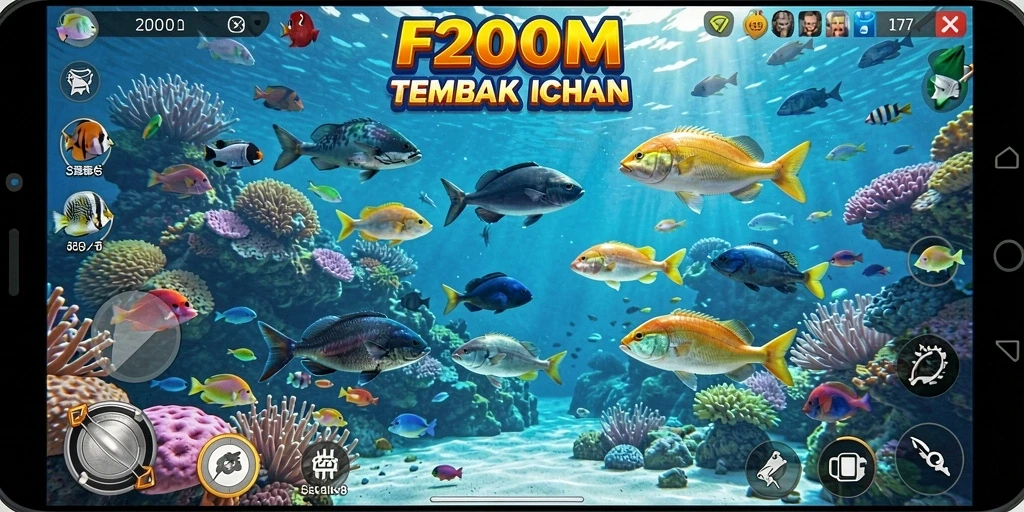 Tampilan menarik dari gameplay Tembak Ikan yang seru dan kompetitif.