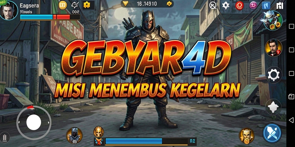 Screenshot gameplay GEBYAR4D yang menampilkan atmosfer horor yang menyeramkan.