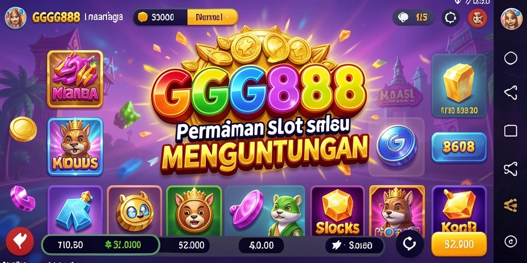 Tampilan gameplay GGG888 yang menarik dengan fitur slot terbaik.