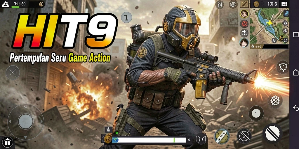 Tampilan gameplay HIT9 yang mendebarkan dan penuh aksi.