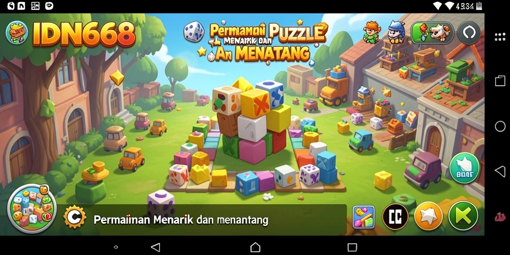 Tangkapan layar menunjukkan gameplay menantang dari IDN668.