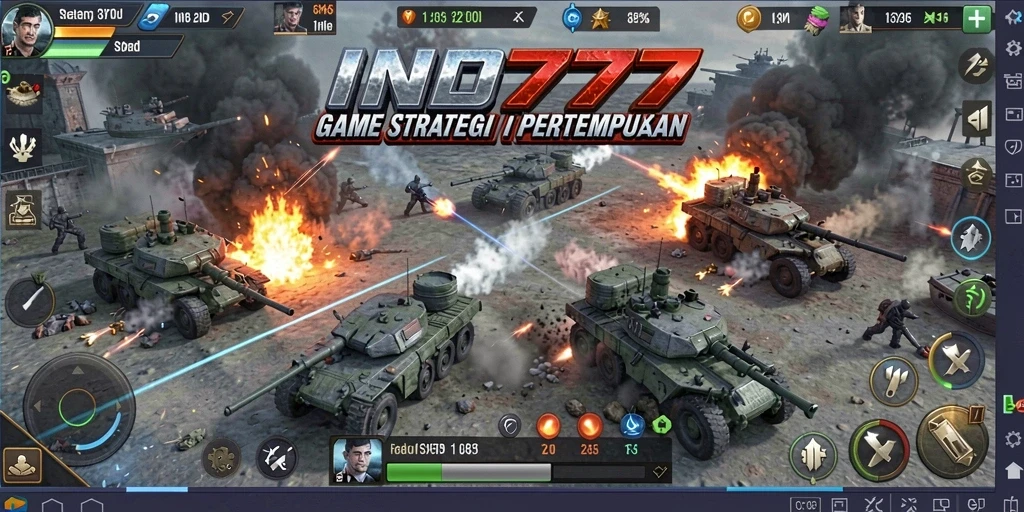 Tampilan gameplay seru dan strategi pertempuran yang mendalam.