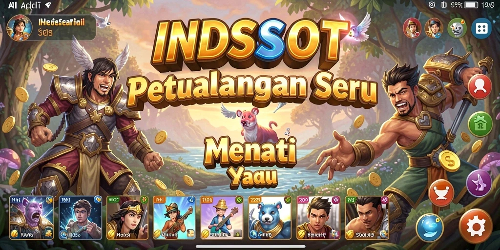 Gameplay seru dan menantang dalam INDSLOT saat menjelajahi dunia petualangan.