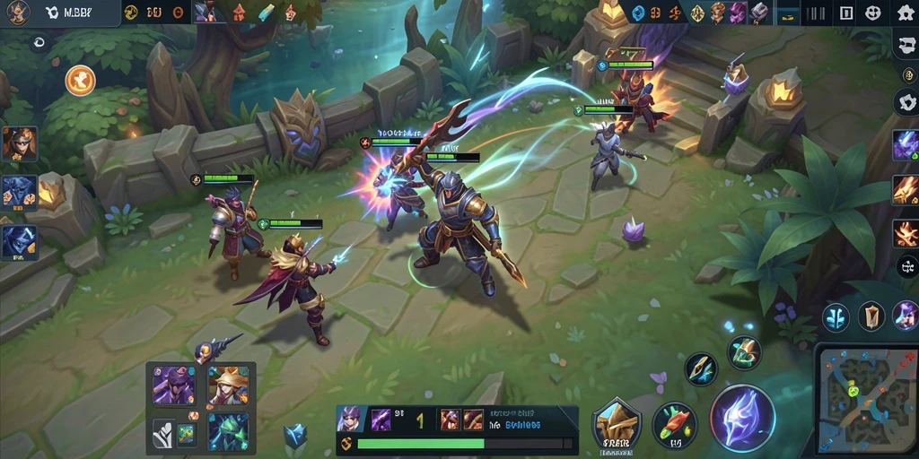Tampilan gameplay MLBB8 yang seru dan santai.