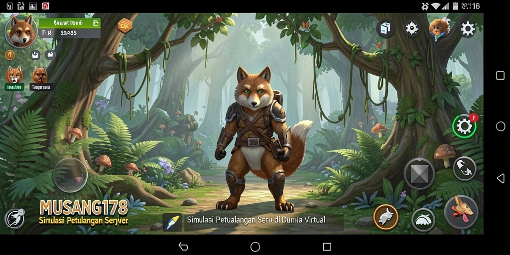 Tangkapan layar MUSANG178 menampilkan gameplay seru dengan elemen interaksi sosial.