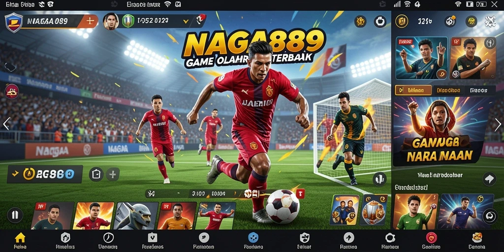 Tampilan gameplay NAGA889 yang menarik dan penuh aksi olahraga.
