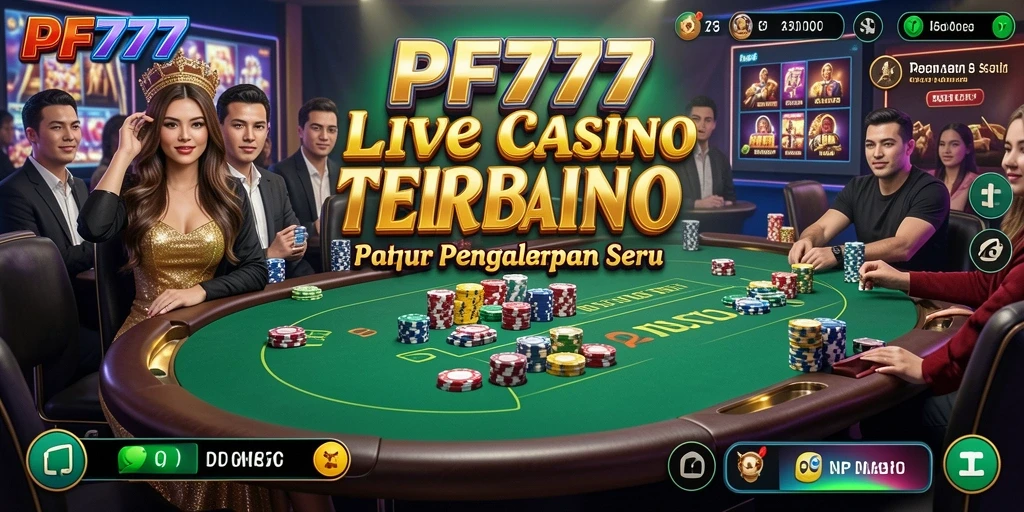 Tampilan gameplay Live Casino yang mendebarkan dan interaktif.