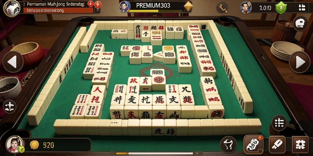 Tampilan gameplay PREMIUM303 yang menampilkan pengalaman bermain Mahjong.