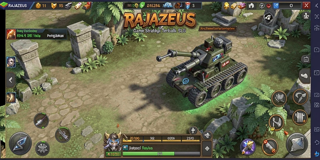 Tampilan menarik dari gameplay RAJAZEUS yang mendebarkan.