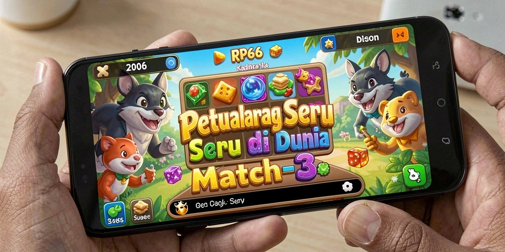 Tangkapan layar RP66 yang menampilkan gameplay mendebarkan dengan kecocokan warna.
